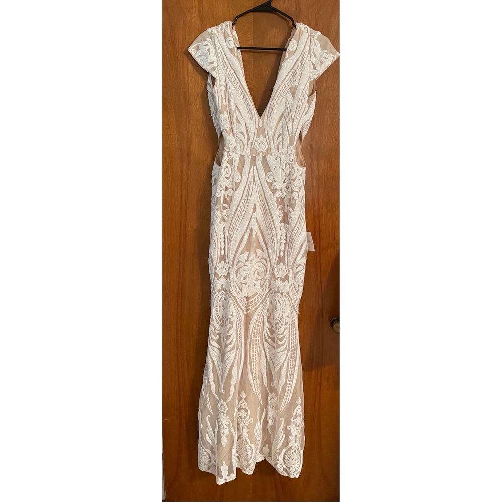 Lulu’s - Always adored white & nude sequin mermaid